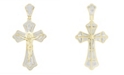 Macy's Men's Diamond (1/2 ct.t.w.) Crucifix Cross Pendant in 10k Yellow Gold